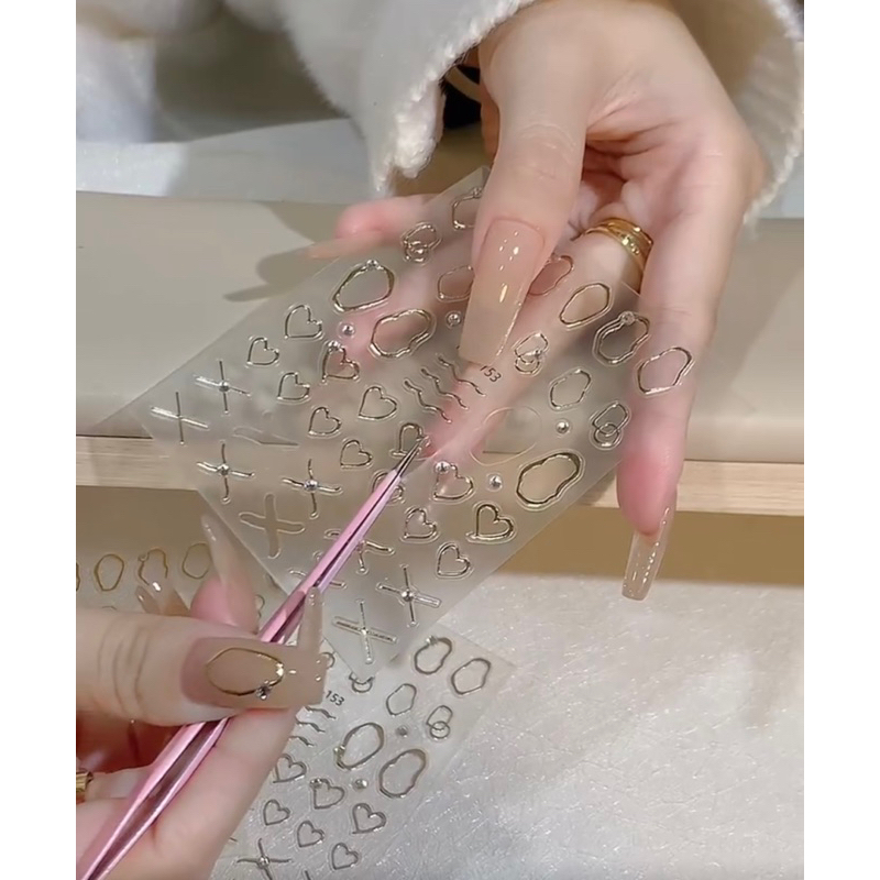 Stick vễ metal dán nail- phụ kiện làm nail