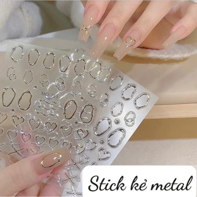 Stick vễ metal dán nail- phụ kiện làm nail