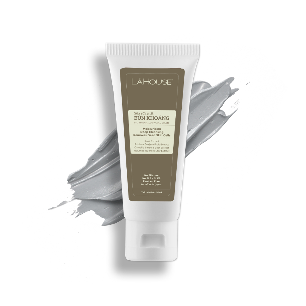 Sữa rửa mặt bùn khoáng bảo vệ da Lá House Bio Mud Mild Facial Wash 50ml/150ml