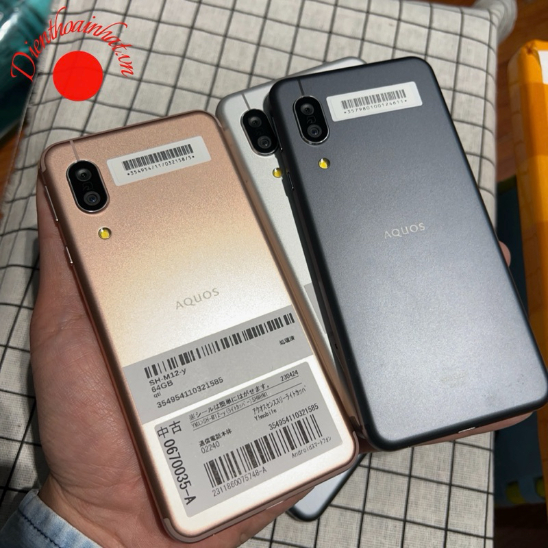 Điện thoại Sharp Aquos Sense3 vỏ nhôm nguyên khối ,s630/4gb/64gb/4000mah