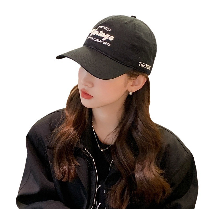 Mũ lưỡi trai, nón kết nam nữ thêu nổi chữ Vintage đi học đi chơi chất liệu vải Kaki thoáng khí SOLILA STORE