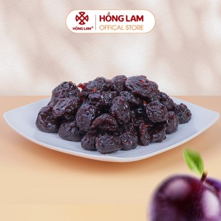 Ô mai (xí muội) mận dẻo xào cay Hồng Lam, dạng hộp (200gr, 300gr, 500gr). Hương vị chua, ngọt, dẻo cay