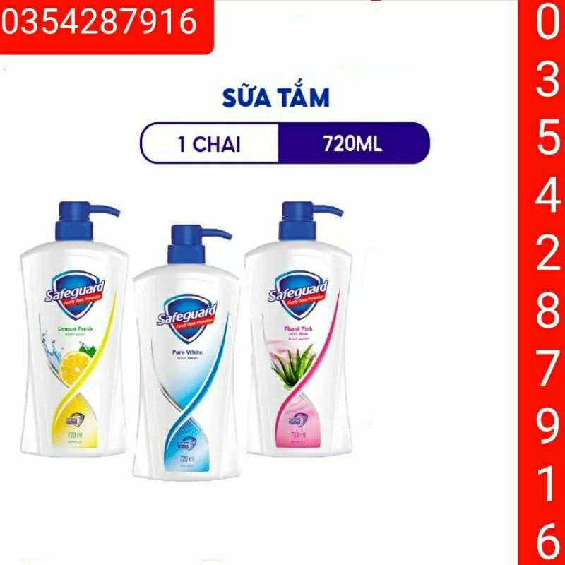 Sữa tắm SAFEGUARD 720ml
