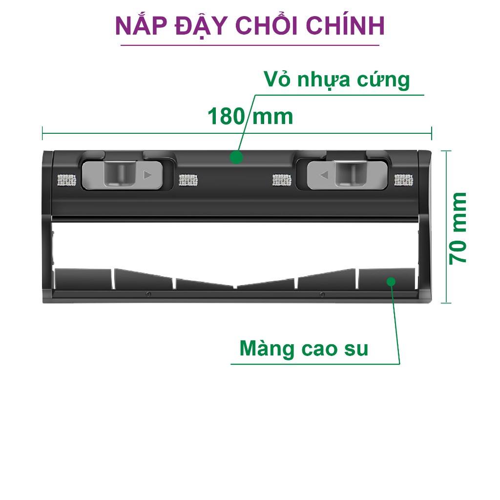 Phụ kiện robot hút bụi ecovacs deebot T20 omni T20 darwin, khăn lau lọc bụi chổi quét nước lau sàn chổi giữa túi rác