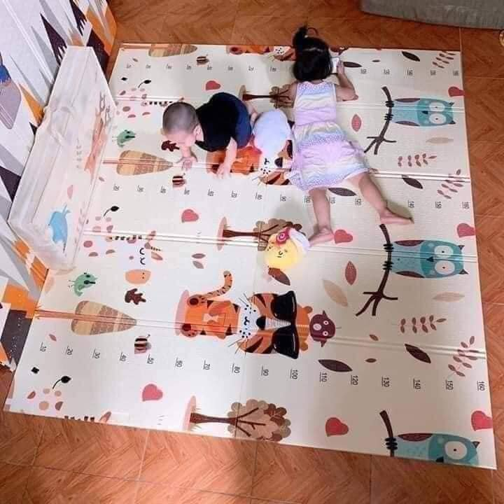 🐣Thảm xốp cho bé lót sàn gấp gọn xpe trải sàn 2 mặt chống trơn 1m8 - 2m [ngẫu nhiên]
