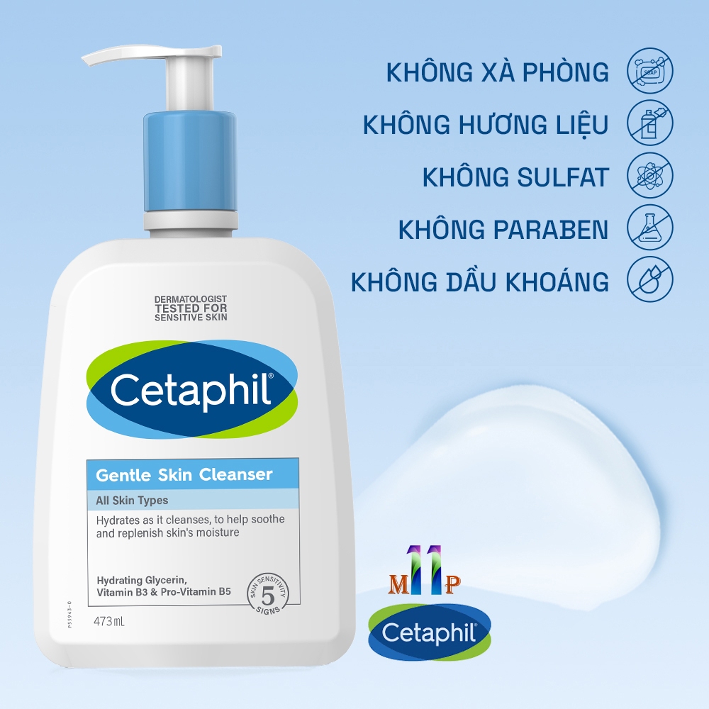 Sữa rửa mặt tạo bọt Cetaphil Hydrating Foaming Cream Cleanser 473mL và 500mL dịu lành cho da nhạy cảm