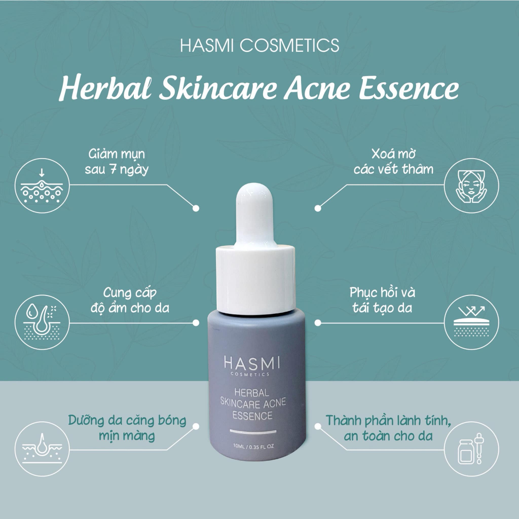 Serum ngừa mụn ẩn li ti, mụn đầu đen HASMI Cosmetics