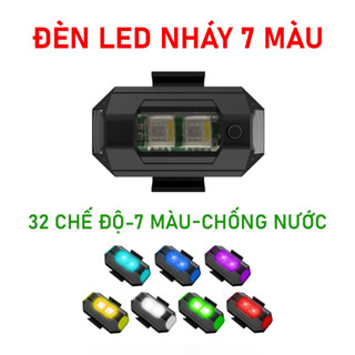 Đèn LED nháy gắn xe máy, ô tô, đèn led trang trí gắn xe nhiều màu