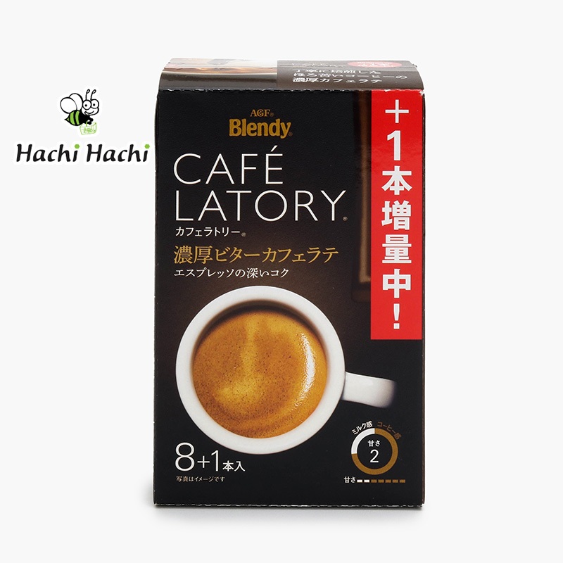 Cà phê Latte Blendy đậm đà Ajinomoto AGF 72g (9g x 8 gói) - Hachi Hachi Japan Shop