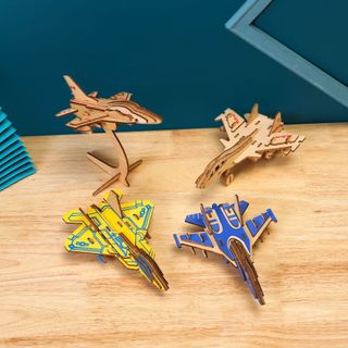 Mô hình lắp ráp 3D ô tô, máy bay bằng gỗ cho bé