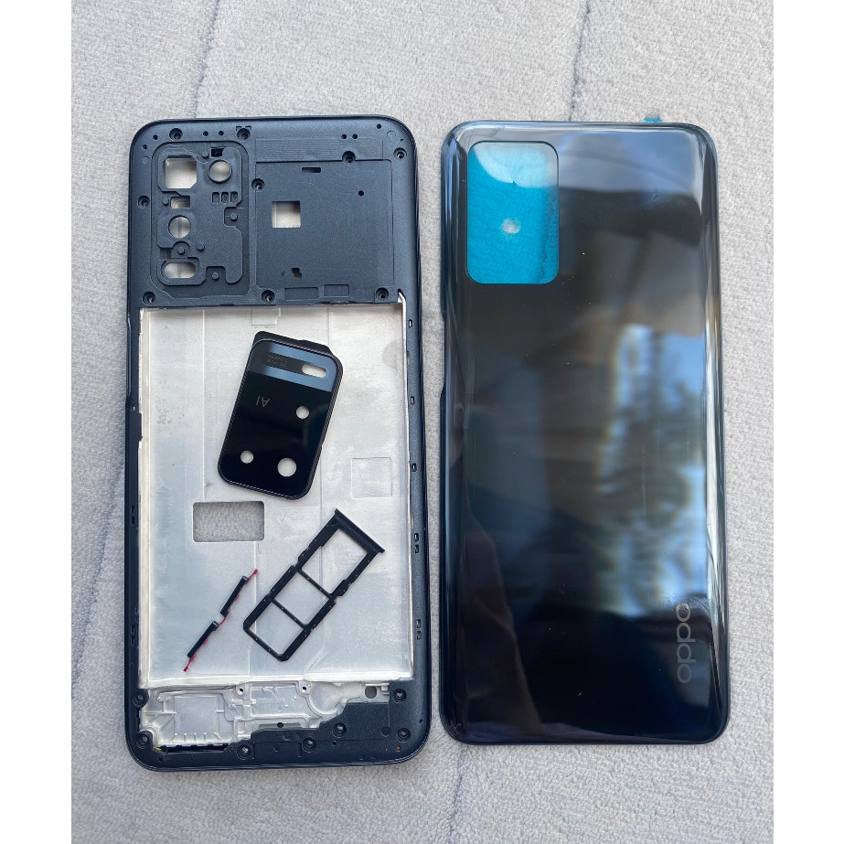 Bộ vỏ Oppo A54 kèm khay sim + kính camera + nút bấm