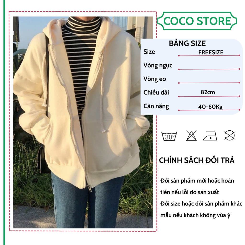 Áo Hoodie Croptop Nữ Cực Tôn Dáng Chất Nỉ Ngoại Cao Cấp Shop COCOSTORE AT05