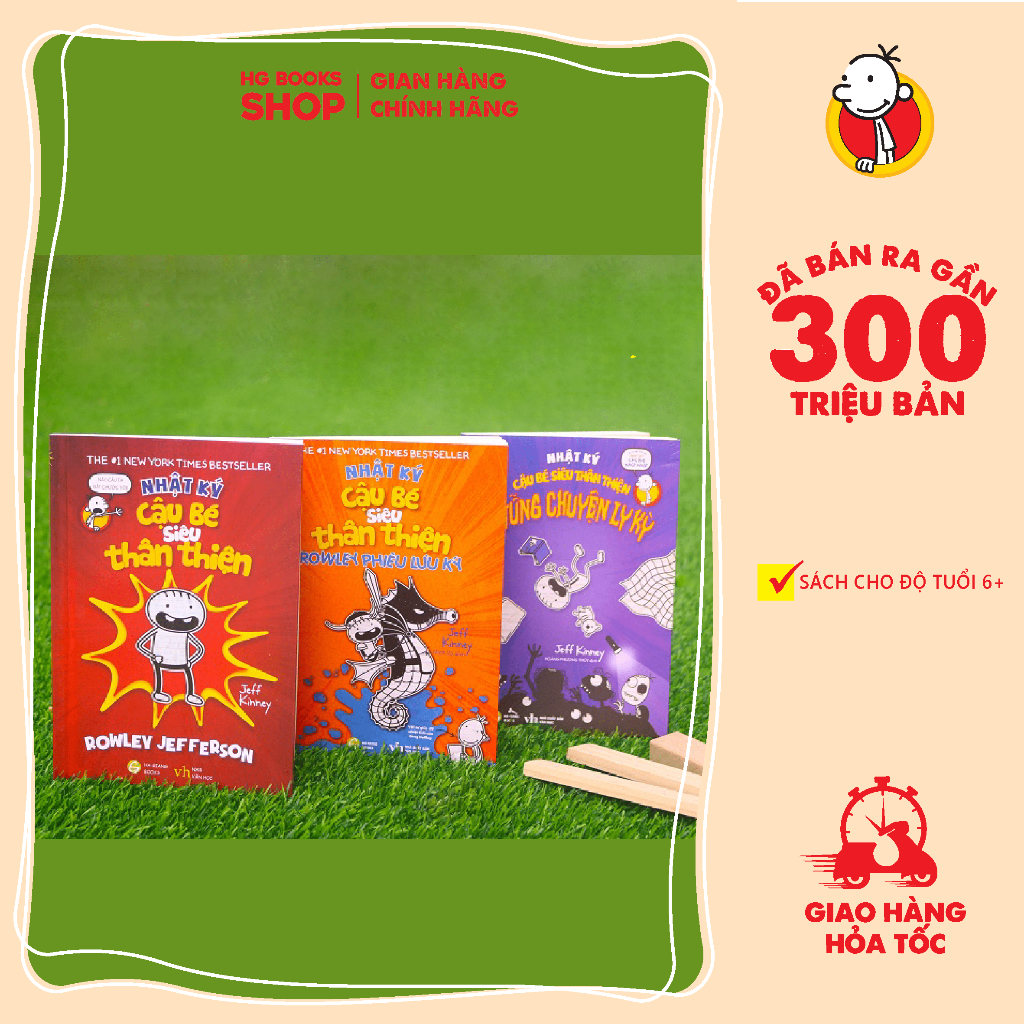 Sách Nhật Ký Cậu Bé Siêu Thân Thiện - Combo/Lẻ Tập 1,2,3 Cùng Series Nhật Ký Chú Bé Nhút Nhát - Phiên Bản Tiếng Việt