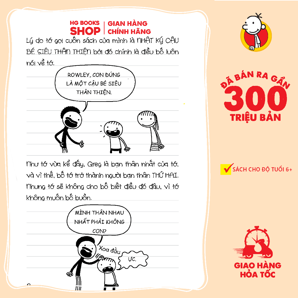 Sách Nhật Ký Cậu Bé Siêu Thân Thiện - Combo/Lẻ Tập 1,2,3 Cùng Series Nhật Ký Chú Bé Nhút Nhát - Phiên Bản Tiếng Việt