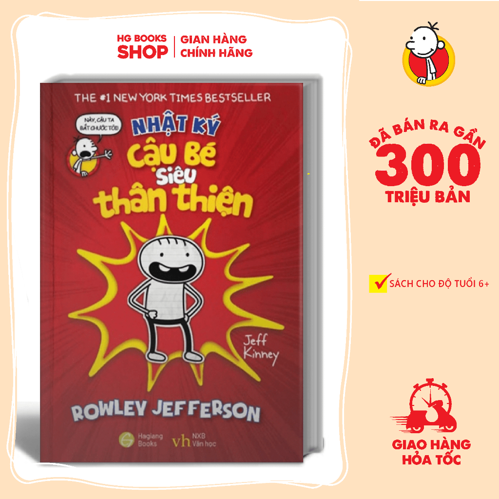 Sách Nhật Ký Cậu Bé Siêu Thân Thiện - Combo/Lẻ Tập 1,2,3 Cùng Series Nhật Ký Chú Bé Nhút Nhát - Phiên Bản Tiếng Việt