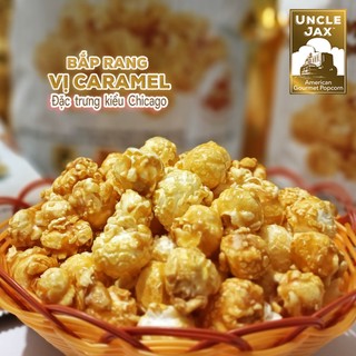 Bắp rang Uncle Jax vị: Caramel Chicago (180G size đại)
