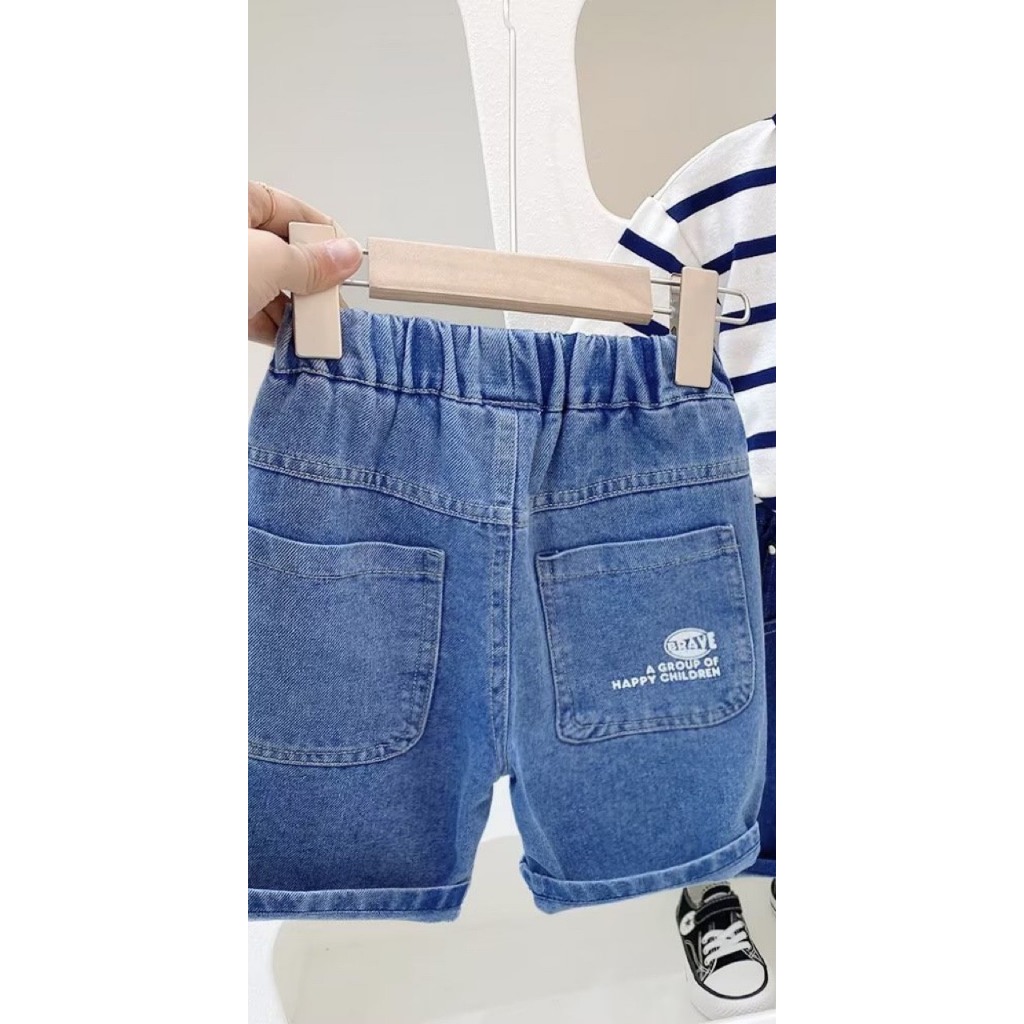 SHORT JEAN BÉ TRAI VẢI MỀM