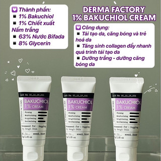 Kem Dưỡng Săn Chắc Da Derma Factory Bakuchiol 1% Cream 30g