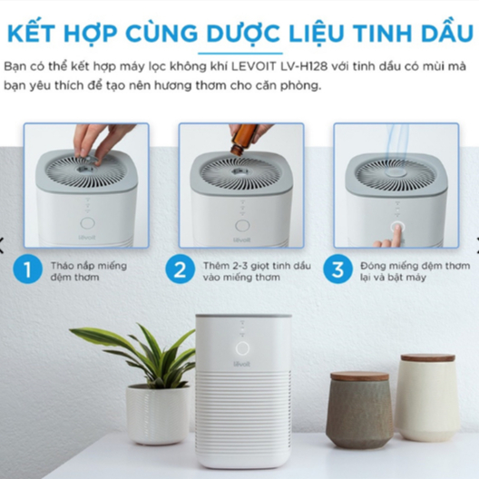 Máy Lọc Không Khí Levoit LV-H128 15m2 - Bộ lọc HEPA 13 - Lọc Bụi Mịn - Thương hiệu từ Mỹ - Bảo hành 2 năm