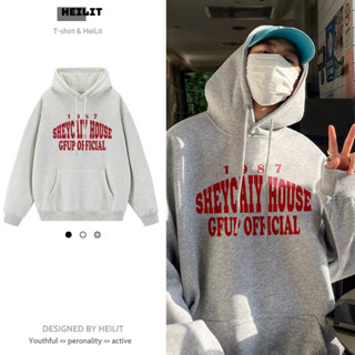 Áo Hoodie Sheycaly House 1987 Form Rộng Mũ Trùm 2 Lớp Chất Nỉ Bông - Áo Hoodie Nỉ Bông Nam Nữ Phong Cách Hàn Quốc
