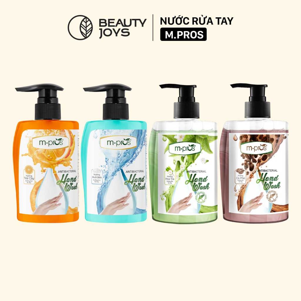 Nước Rửa Tay m.pros 500ml, Mềm Mịn, Sạch Khuẩn