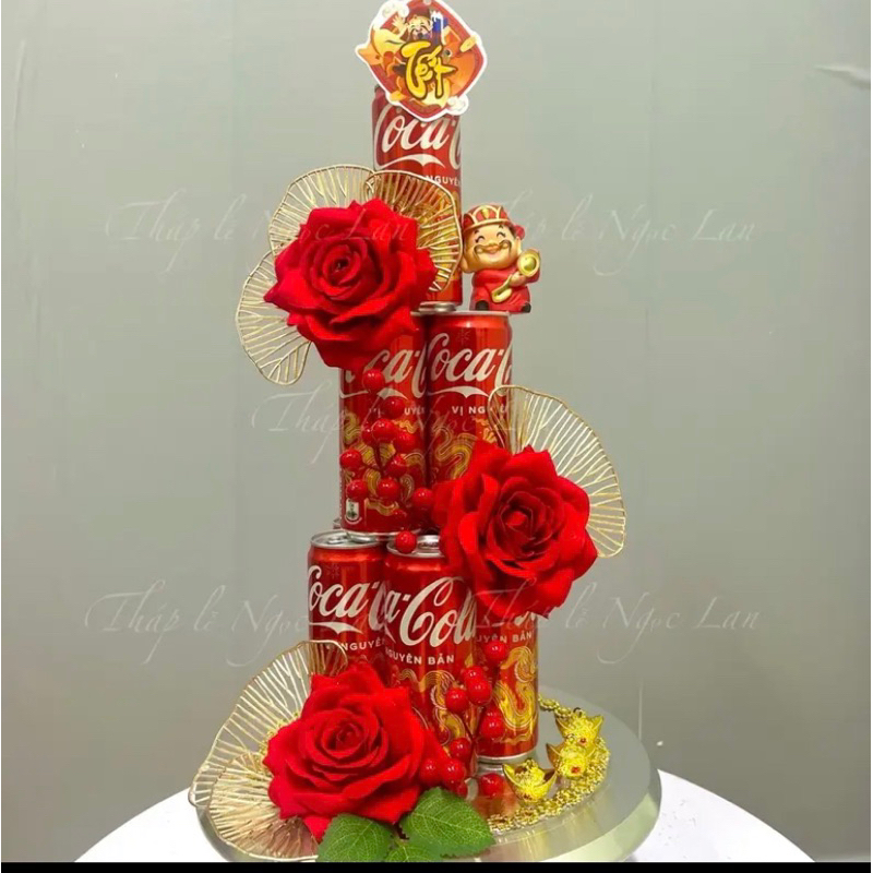 Set phụ kiện trang trí tháp bánh, tháp bia, tháp nước ngọt trưng bày ngày lễ tết