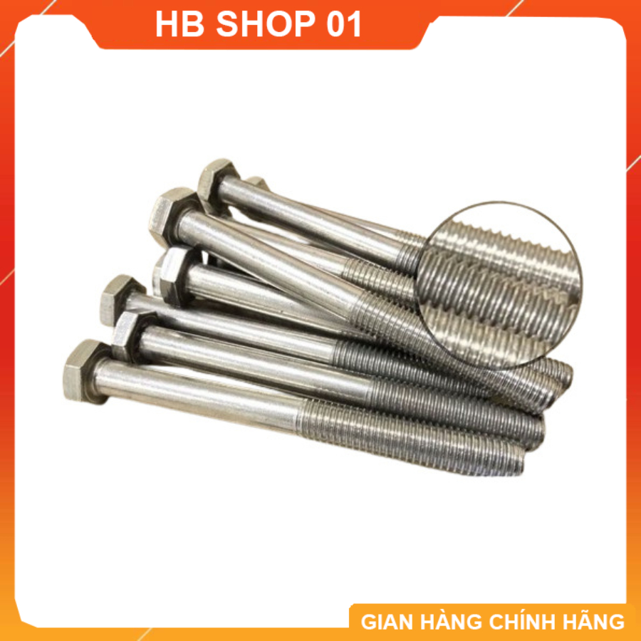 Bulong M8x70mm, Bulong Lục Giác INOX – HB Shop 01
