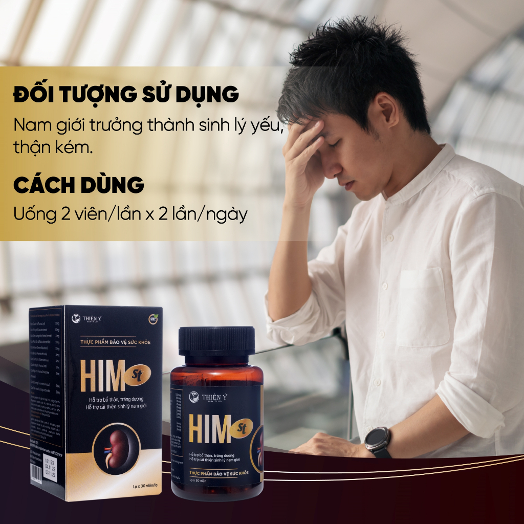 Viên Uống HIM ST Thiên Ý TY05 Hỗ Trợ Bổ Thận Tráng Dương, Hỗ Trợ Cải Thiện Sinh Lý Nam Giới