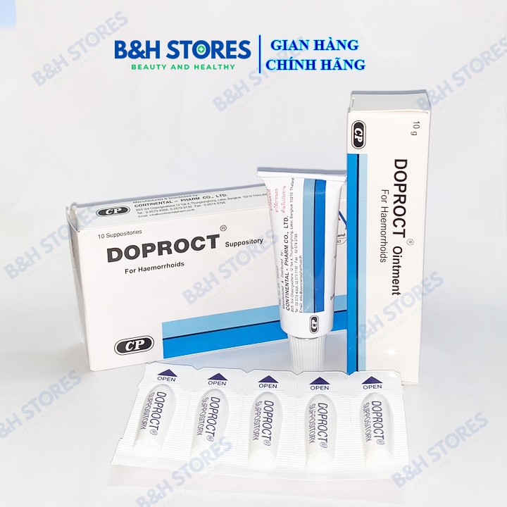 Combo Kem Bôi Trĩ, Đặt Trĩ Doproct Nội Địa Thái Lan