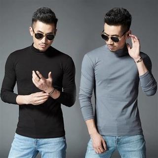 Áo giữ nhiệt nam chất vải thun lạnh cổ cao 3 phân co giãn 4 chiêu