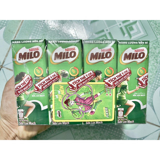Sữa Milo lúa mạch Nestle lốc to 4 hộp x 180ml.