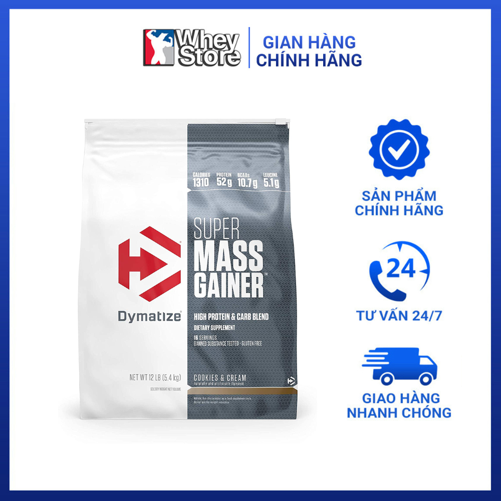 Sữa Tăng Cân Dymatize Super Mass 12lbs (5.4kg) Chính Hãng