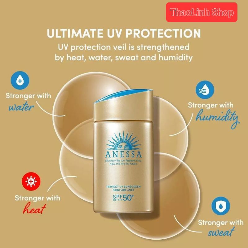 Kem chống nắng Anessa Perfect UV Sunscreen Skincare Milk 60ml,20ml, 12ml (date mới , hàng cty)