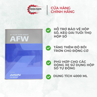 Nhớt Hộp Số Tự Động 4 Cấp AFW DEXRON III (4 Lít) ATFD34S AISIN - Japan