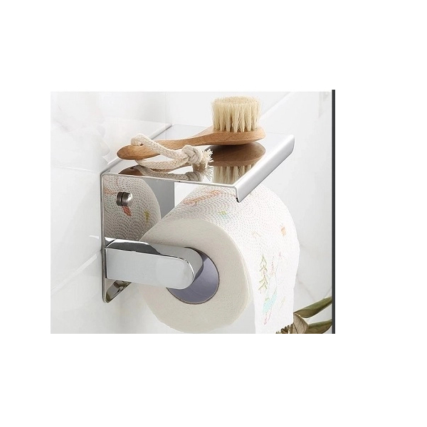 Lô đựng giấy vệ sinh  inox 304 bóng gương, thiết bị nhà tắm chống bắn nước