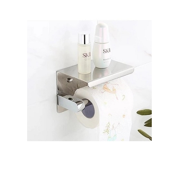 Lô đựng giấy vệ sinh  inox 304 bóng gương, thiết bị nhà tắm chống bắn nước