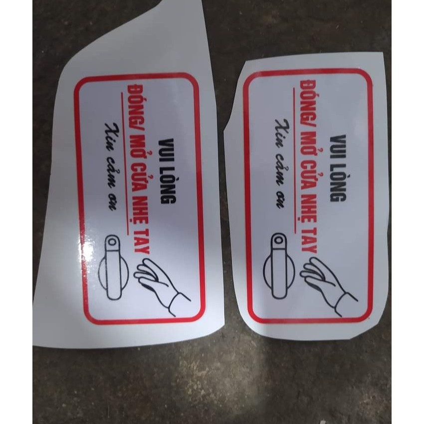 Tem đóng mở nhẹ tay dán xe tải . Tem decan nhẹ tay dán xe