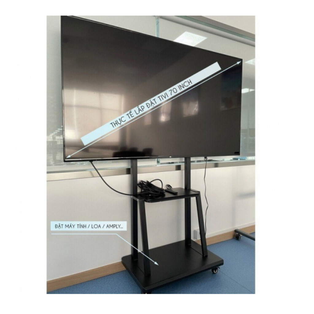 KHUNG TREO TIVI DI ĐỘNG AVA1500 BẢN SAO HÀNG CAO CẤP  32-70 INCH