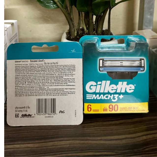 Hộp 6 LƯỠI DAO CẠO RÂU GILLETTE MATCH3+