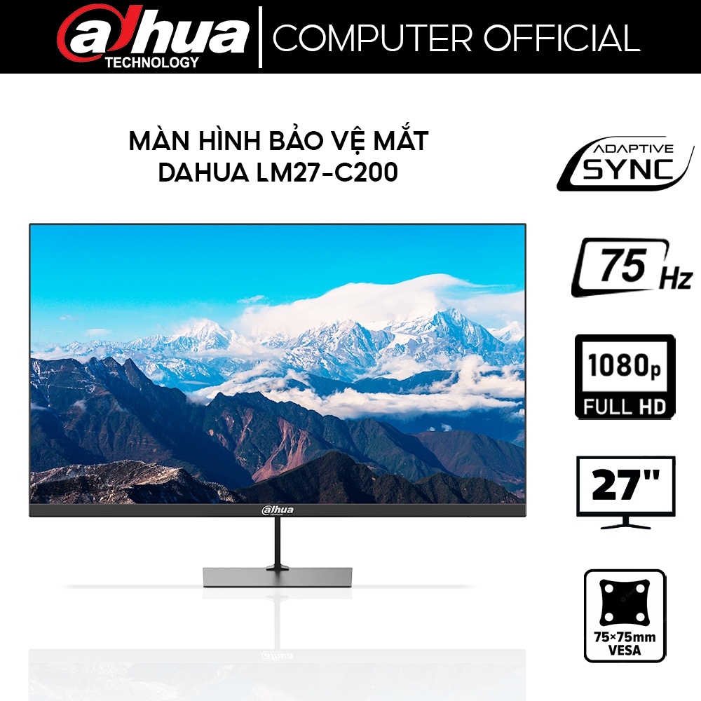 Màn hình bảo vệ mắt Dahua C200 24" 27" Full HD 5ms 75Hz - Hàng chính hãng