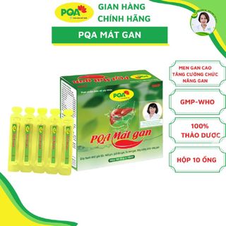Cao lỏng mát gan PQA giúp giải độc gan, hạ men gan, tăng cường chức năng gan. hộp 10 ống