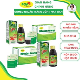 [ Combo 2 hộp ] Nhuận tràng PQA và Mát gan PQA hỗ trợ táo, táo bón lâu ngày trẻ em táo mãn tính