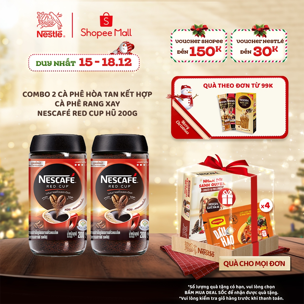 Combo 2 Cà phê Nescafé Red Cup 200g/hộp