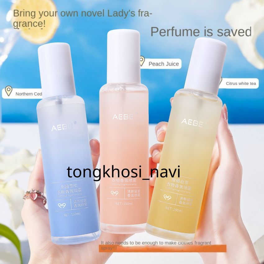 Xịt thơm quần áo chiết xuất tinh dầu thiên nhiên thơm mát hương nước hoa NAVI