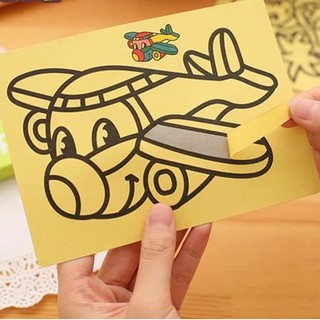 Combo 10 Tranh cát màu thú vị cho bé, tranh cát cho bé giá rẻ