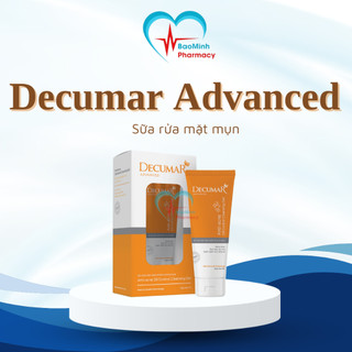 Gel rửa mặt decumar advanced giảm nhờn làm sạch dịu nhẹ mờ thâm giảm mụn tuýp 50g