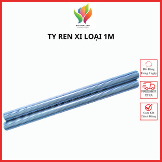 1 thanh ren 1 mét, ty ren xi m6, m8, m10, m12, m14