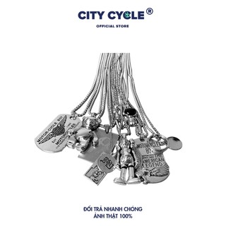Vòng cổ City Cycle mặt không gỉ nam nữ unisex Local Brand