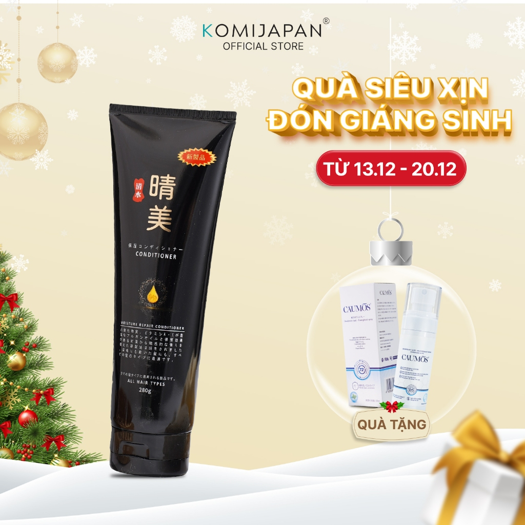 Dầu xả Komi Nhật Bản giữ màu tóc nhuộm, dưỡng ẩm và phục hồi chuyên sâu tuýp x 280ml