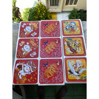 Tem Tết Decal dán chúc mừng năm mới 2024 - Sticker vuông trang trí Happy New Year Sticker @gocdoquyen